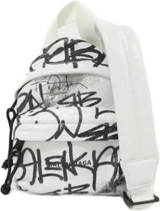 Balenciaga Pre-owned Cross Body Bags, female, White, Size: ONE SIZE Pre-owned Leather balenciaga-bags