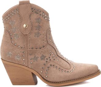 Xti Womens Italian Western Suede Booties By XTI
