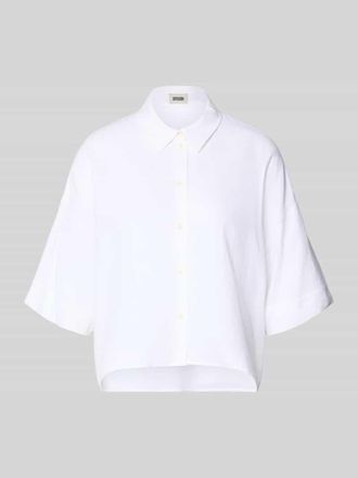 Drykorn Drykorn Relaxed Fit Bluse aus Leinen-Viskose-Mix in Weiss, Gr&ouml;&szlig;e 34