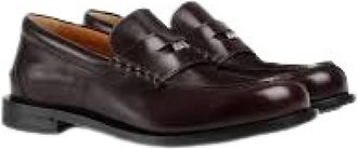 Gucci Loafer met Afneembaar Detail - Heren - Loafers - Bruin - 41 1/2 EU - Leer - Schoenen