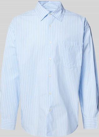 Jack & Jones Jack & Jones Oversized Freizeithemd mit Brusttasche Modell ATLAS in Hellblau, Größe L