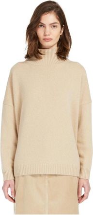 Max Mara Truien & Vesten, Dames, Beige, L, Wol, Weekend Borgia Trui