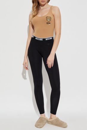 Moschino Bodysuit From The Underwear Collection, Womens, Brown