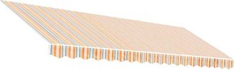 vidaXL Tela De Repuesto Para Toldo Naranja Y Azul 430x345 Cm Poli&eacute;ster Vidaxl
