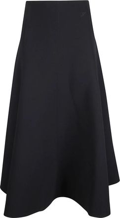 Jacquemus Triangle Skirt - Dames - Midirokken - Zwart - S - Polyester - Rokken