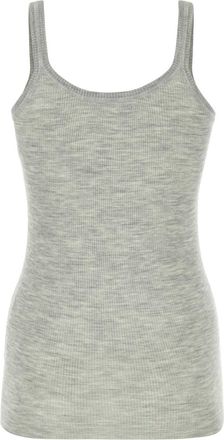 Bottega Veneta Grey Exterior: Wool T-Shirt T-shirts And Polos