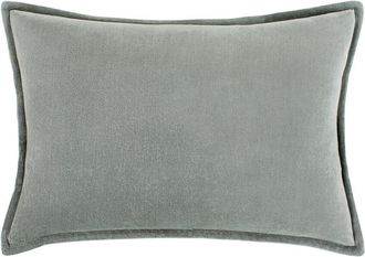 Surya Cotton Velvet Lumbar Pillow