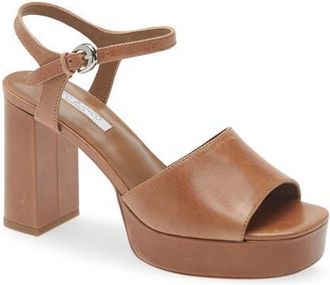 Tony Bianco Farrah Ankle Strap Sandal in Tan Vintage at Nordstrom, Size 6.5