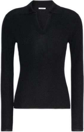 Max Mara Su&eacute;ter tipo polo de cachemir y seda - Knitwear - Mujer - Azul - S