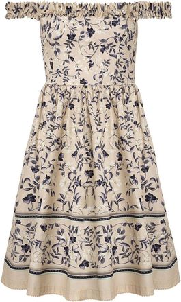 Agua Bendita Achiote mini dress - women - Cotton - M - Neutrals