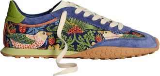 Hoff Blauwe Morris Sneaker met Strawberry Thief Print - Dames - Sneakers - Veelkleurig - 35 EU - Schoenen