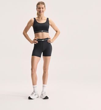 New Balance Trainingsshorts NEW BALANCE, Damen, Gr. XXL, N-Gr, schwarz, Obermaterial: 71% Polyester, 29% Elasthan, Hosen Trainingsshorts, elastischer Materialmix,