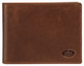 Pik&eacute; Geldb&ouml;rse PIK&Eacute;, Herren, braun, Leder, leicht gl&auml;nzend, unifarben, Kleinlederwaren Geldb&ouml;rse, echt Leder