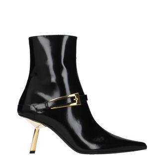 Saint Laurent Damens Stiefel aus schwarzem Leder