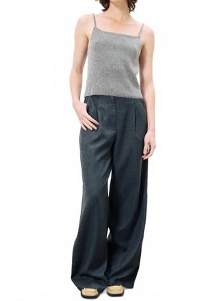 FRNCH Philip Wide Leg Trousers In Grey