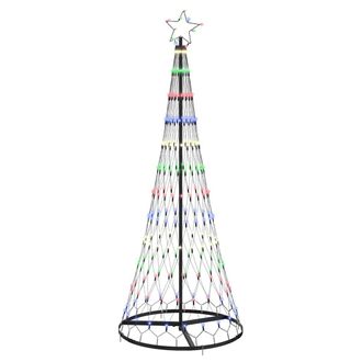 vidaXL &Aacute;rbol De Navidad Led Multicolor 180 Cm Metal Vidaxl