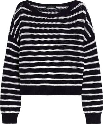 Pennyblack Pbbtrofeo Knit Sweater - Dames - Ronde hals truien - Blauw - S - Katoen - Truien & Vesten