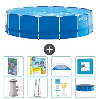 Intex Piscina Con Estructura Redonda - 457x122 Cm - 9-piezas S566