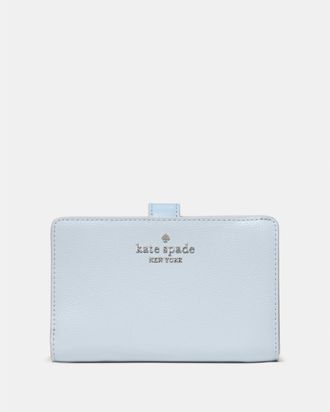 Kate Spade New York Womens Medium Bifold Wallet - Light Blue - One Size