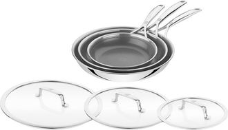 J.A. Henckels International Zwilling J.A. Henckels Peak 6Pc Stainless Steel Nonstick Fry Pan Set