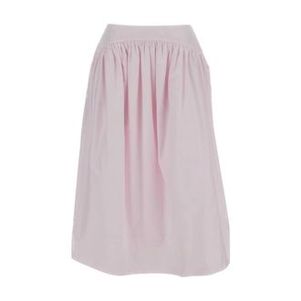 Simone Rocha Midi Skirts, female, Pink, Size: S Basque Skirt