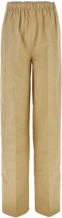 Prada Sand Cotton Wide Leg Pant