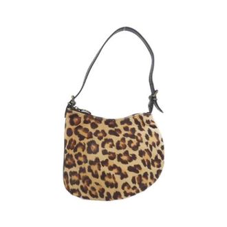 Fendi Zucchino 8Br248 Leather Canvas Shoulder Bag - female - Fendi Vintage - Handbags - Beige - ONE SIZE - Bags