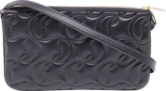 Christian Louboutin Loubila Embossed Nappa Leather Shoulder Bag (Authentic Pre-Loved)