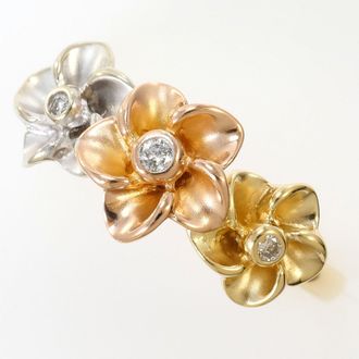 C&A Pink Gold White Gold Yellow Gold Pink Gold (14K) White Gold (14K) Yellow Gold (14K) Band Ring (Pre-Owned)
