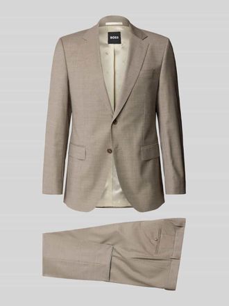 HUGO BOSS Slim Fit Anzug aus Schurwoll-Mix Modell HUGE in Beige, Gr&ouml;&szlig;e 102