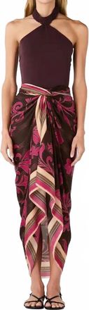 Juan de Dios De La Falaise Maxi Skirt In Fuchsia Flowers