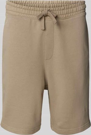 HUGO BOSS Sweatshorts mit Label-Print Modell Nomario in Hellbraun, Größe XXL