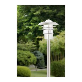Brilliant Potelet Exterior Terrence H90cm Acero - 1 Bombilla E27 Requerida