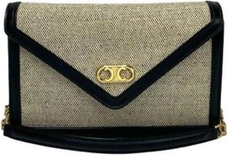 Celine Pre-owned Canvas celine-bags - Dames - Vintage Schoudertas - Beige - ONE Size - Leer - Vintage