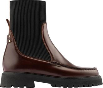 Maison Toufet Bottine Janelle - Dames - Chelseaboots - Bruin - 37 EU - Leer - Schoenen