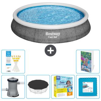 Bestway Piscina Bestway Fast Set Redonda - 396x84 Cm - 7-piezas S276