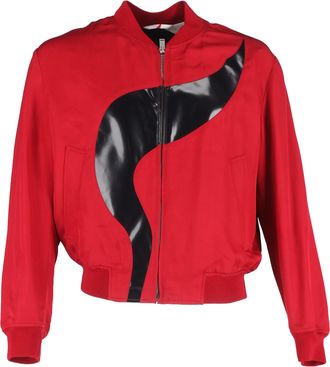 Alexander McQueen Alexander McQueen Pre-owned Mens Flame Bomber Jacket in Red - Size IT 50 (Mens)