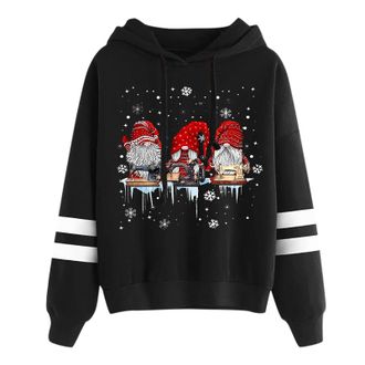 Generic Ladies Christmas Sweatshirts Christmas Tree Graphic Pullover Cute Long Sleeve Hoodies Xmas Holiday Lightweight Shirt Athletic Activewear Going Out Top