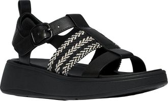 FitFlop FitFlop F-Mode V Weave/Leather Fisherman Sandal
