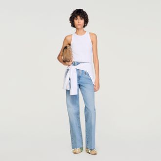 Sandro Embroidered vest top