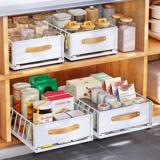 OEM Caj&oacute;n Met&aacute;lico Deslizante De 40&times;30&times;16 Cm, Con Tirador Y Adhesivo Nano, Para Cocina/ba&ntilde;o