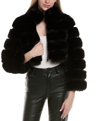 Adrienne Landau Short Coat