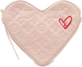 Louis Vuitton Tweedehands leren Louis Vuitton tassen - Dames - Vintage Schoudertas - Roze - ONE Size - Vintage