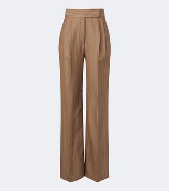Etro Striped wool wide-leg pants