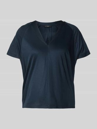 OPUS Regular Fit T-Shirt aus reiner Viskose Modell Sanebie in Dunkelblau, Gr&ouml;&szlig;e 36