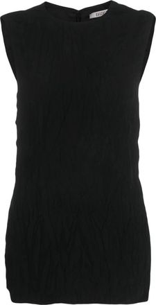 Gauch&egrave;re Top met kreukelafwerking en open rug - Dames - Tops zonder mouwen - Zwart - XS - Tops