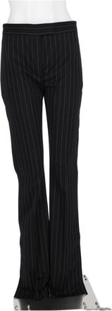 Sportmax Black Tailored Pinstripe Flared Pants
