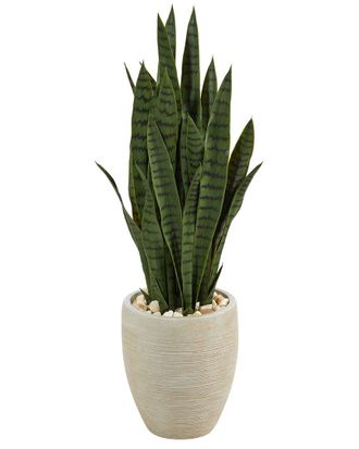 Nearly Natural 40In Sansevieria Artificial Plant In Planter