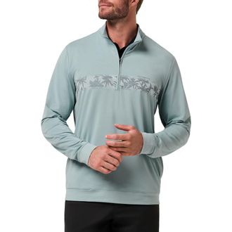 Travis Mathew Trophy Life Quarter Zip Pullover in Arona at Nordstrom, Size Xx-Large