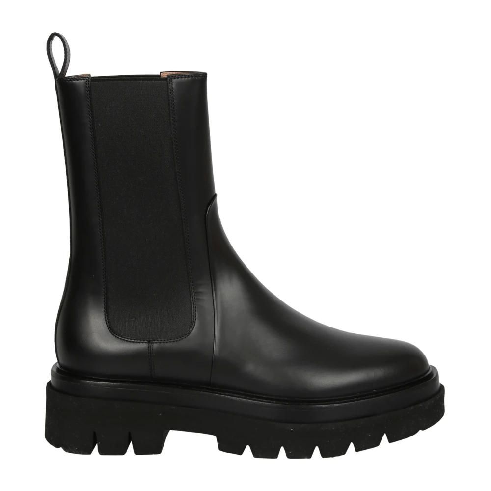 Women ミドルブーツ Boots Black WTMN71154HI2NMGD N01 SANTONI